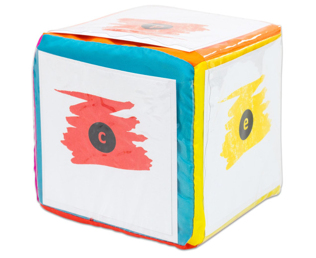 Zar multicolor cu buzunare transparente, 10 x 10 cm [3]