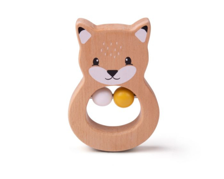 Jocuri si jucarii educative - 11317 32008 Jucărie zornăitoare certificată  FSC  - Vulpe Bigjigs