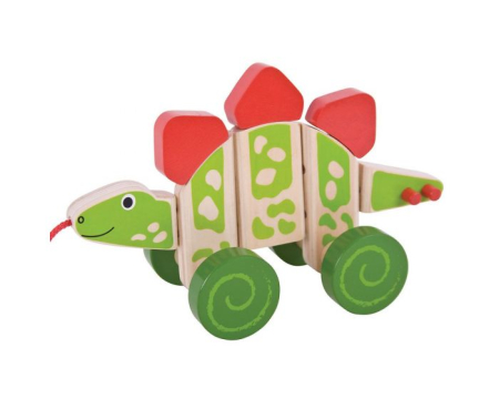 Jucarii outdoor - 11324 BB112 Jucărie de tras - Stegozaur Bigjigs