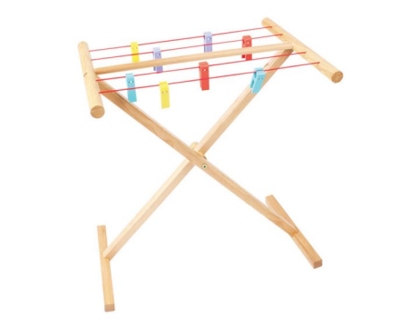 Cutia cu jucarii - 11336 BJ377 Uscător din lemn pentru copii Bigjigs