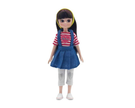 Cutia cu jucarii - 11367 LT155 Păpușă Lottie în ținută casual, 18 cm Bigjigs