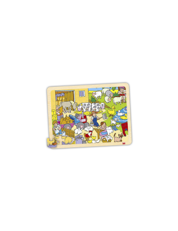 Puzzle-uri - Puzzle cu 48 de piese din lemn - Animale sălbatice