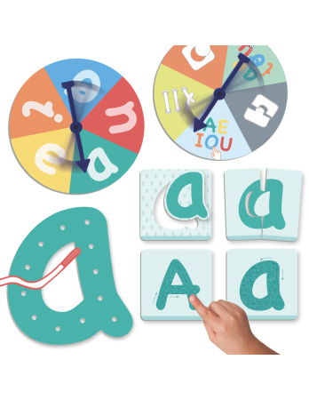 Jocuri cu cartonase si litere pentru copii - Joc educativ - Provocarea vocalelor