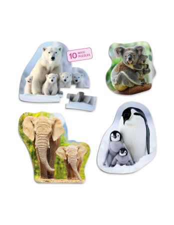 Puzzle-uri -  Puzzle-uri maxi - Animalele și puii lor 