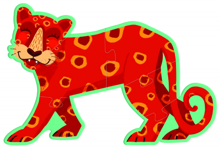 Puzzle-uri progresive - 3 puzzle-uri XL - Animale din junglă