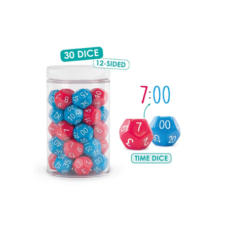 Camera copilului - Set cu 30 de zaruri - Învață ceasul