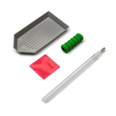 Art&Craft - Accesorii pentru pictură cu diamante - Set stilou, tăviță și recipient cu ceară