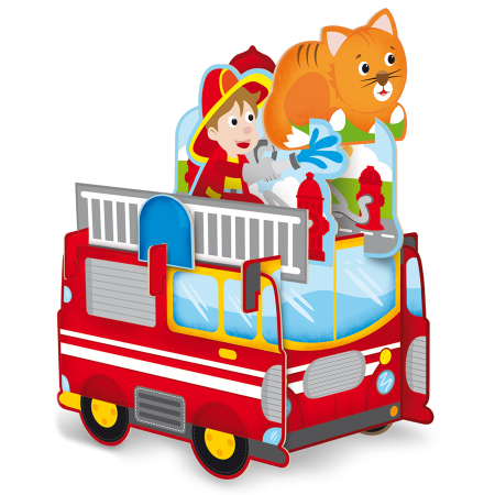 Puzzle-uri - Asamblează și construiește - Pompieri