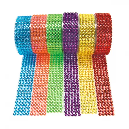 Margele, paiete si alte accesorii - Bandă de ștrasuri - 6 buc