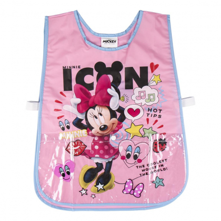 Ghiozdane si accesorii - Bavețică impermeabilă tip vestă - Minnie Mouse