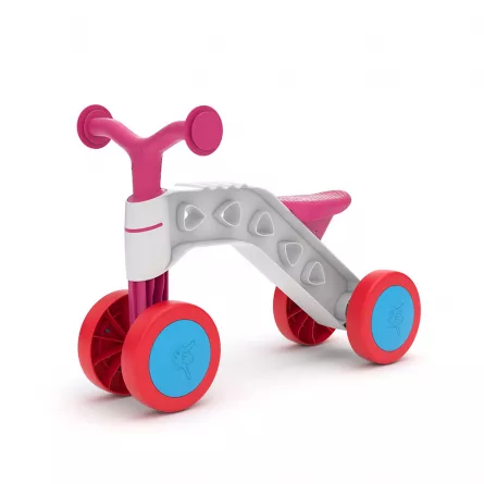 Miscare si coordonare - Bicicleta roz cu 4 roti si fara pedale - ItsiBitsi