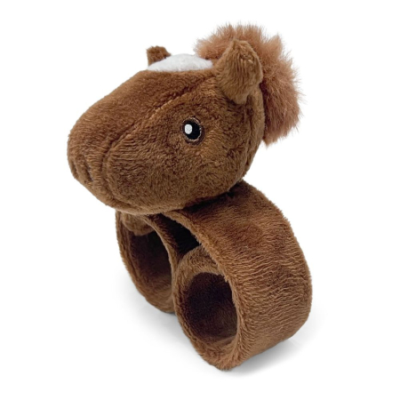 Jucarii de plus - Brățară din pluș flexibilă -  Căluț