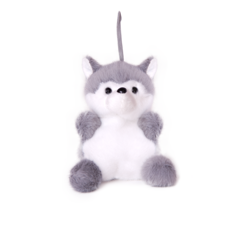Jucarii de plus - Breloc din plus - Husky, 11 cm