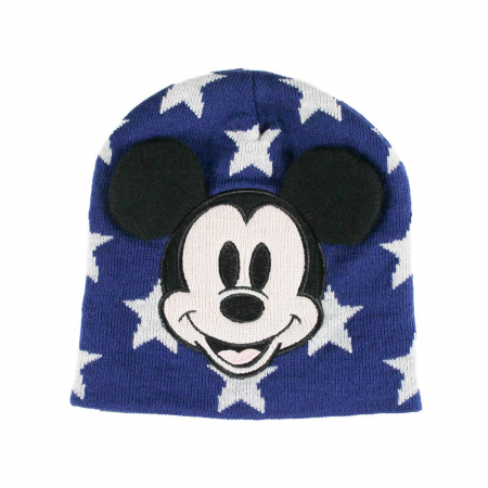 Fashion Kids - Caciulita albastra cu stelute - Mickey Mouse