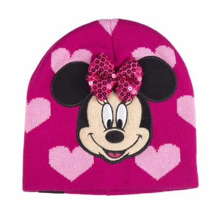 Fashion Kids - Caciulita calduroasa cu inimioare - Minnie