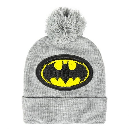 Fashion Kids - Caciulita gri cu paiete - Batman