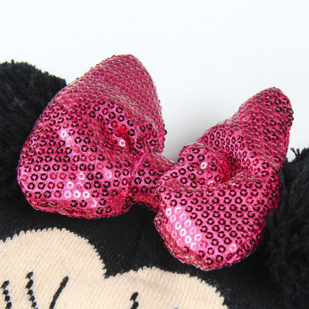 Caciulita neagra cu paiete stralucitoare - Minnie Mouse [3]