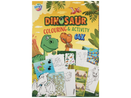 Art&Craft - Carte de colorat cu activități - Dinozauri