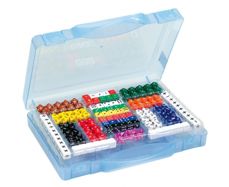 Jocuri matematice - Casetă cu 162 de zaruri colorate