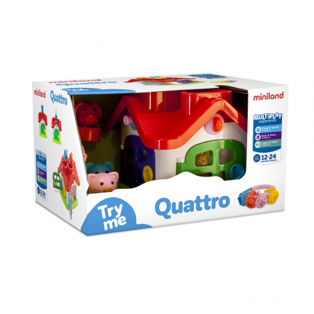 Manipulare și dexteritate - Casuta de joaca Quattro