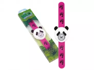 Explorarea mediului inconjurator - Ceas de mana pentru copii (23 cm) - Urs Panda