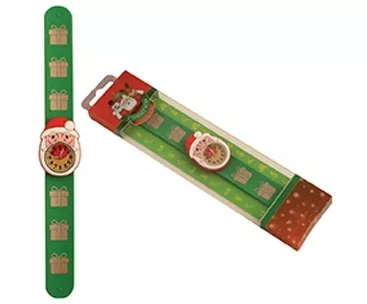 Explorarea mediului inconjurator - Ceas de mana pentru copii (25 cm) - Mos Craciun