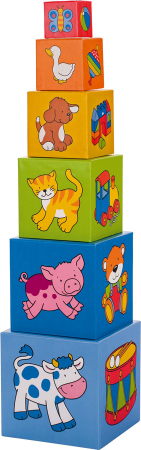 Puzzle-uri - Cuburi de stivuit cu imagini