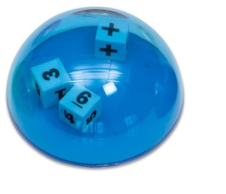 Jocuri matematice - Cupolă cu zaruri pentru activități matematice - Albastru