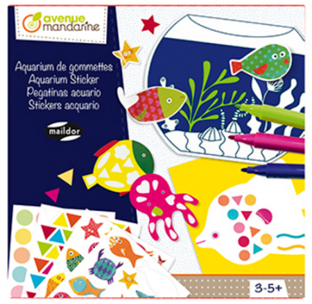 Seturi de creatie - Cutie creativa cu stickere - Acvariu