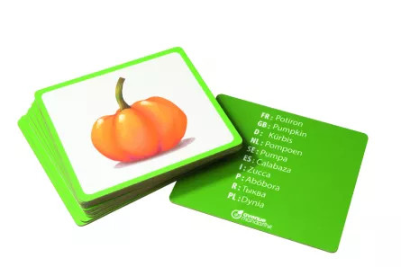 Jocuri cu cartonase si litere pentru copii - Dicționar în imagini - Legume