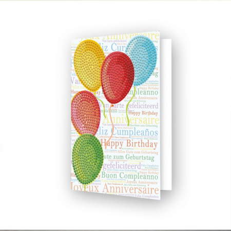 Art&Craft - Felicitare cu diamante - La multi ani