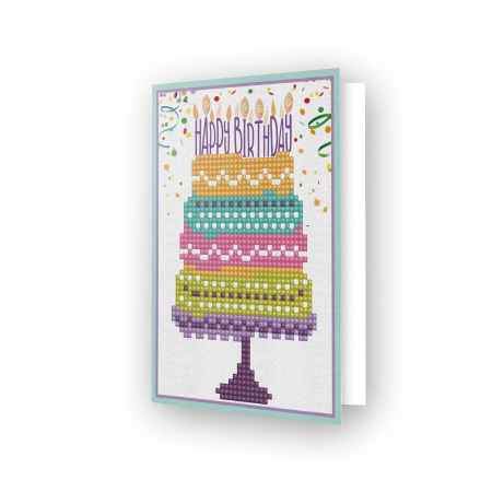 Tablouri diamonds - Felicitare cu diamante - Tort multicolor