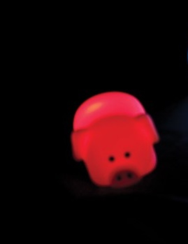 Stimulare vizuala - Figurina cu lumina - Porcusor