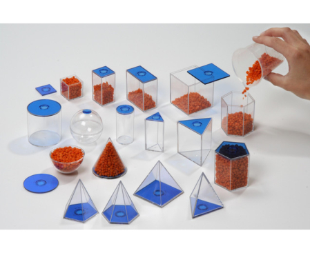 Jocuri si jucarii educative - Forme geometrice transparente, 5x5 cm