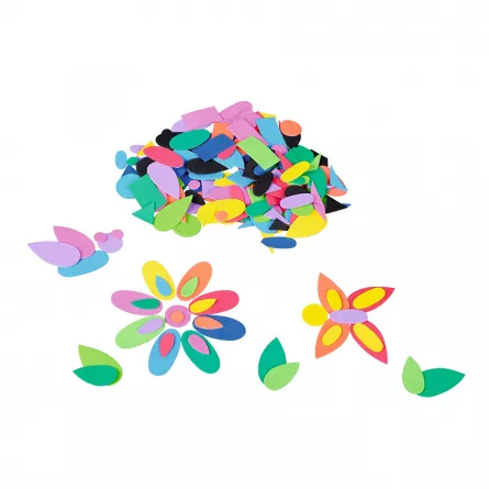 Accesorii decorative - Forme multicolore adezive din spumă- 1000 de piese