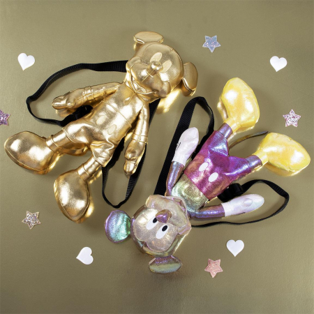 Ghiozdan 2 in 1, pentru gradinita si joaca - Mickey Mouse iridescent [3]
