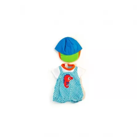 Papusi si accesorii - Hainute pentru papusi baieti de 32 cm - Salopeta si sapca