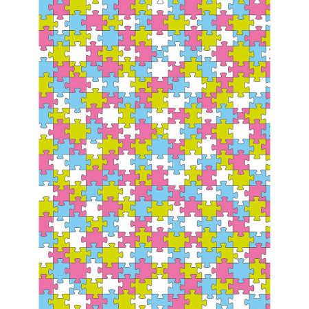 Hartie si carton - Hârtie decopatch- Puzzle multicolor