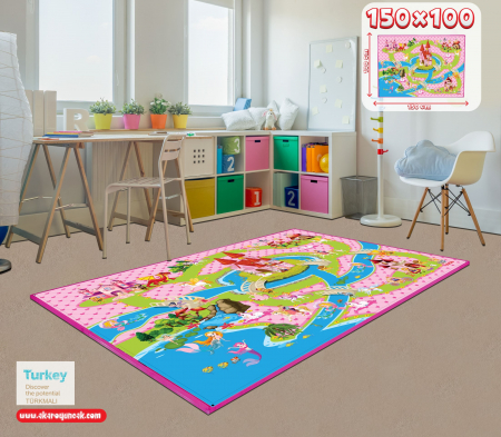 Joc cu realitate augmentata - Covoras de joaca. Printesa (150 x 100 cm) [1]