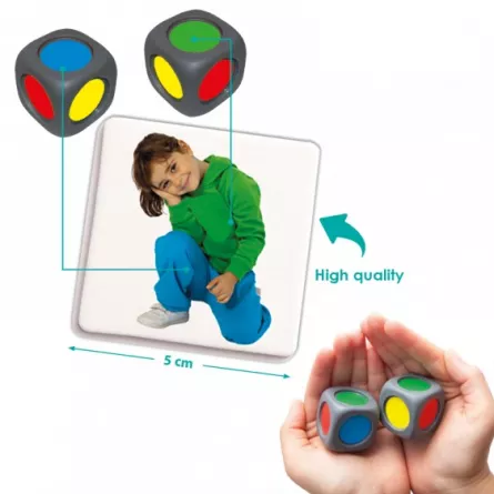 Joc de asociere cu 40 de carduri, 1 zar colorat și CD - Cauta culorile! [0]