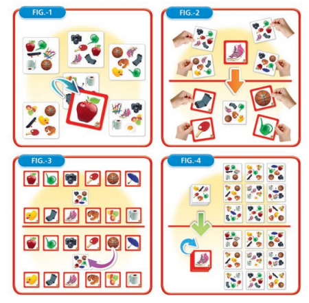 Joc de societate 6 în 1 cu 70 de carduri cu imagini - Lynx Go [2]