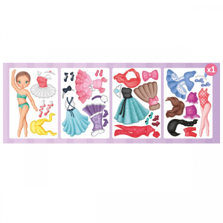 Joc educativ cu stickere reutilizabile - Scoala de balet [3]