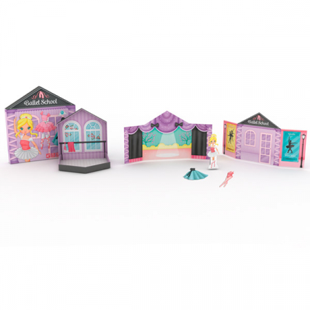 Joc educativ cu stickere reutilizabile - Scoala de balet [1]