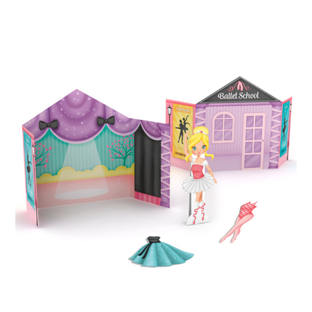 Joc educativ cu stickere reutilizabile - Scoala de balet [0]