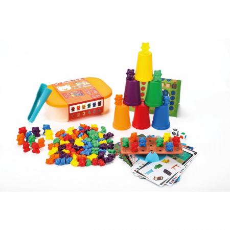 Jocuri si jucarii educative - Joc educativ- Numaram si sortam ursuleti