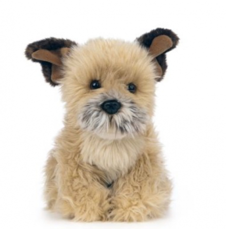 Jucarii de plus - Jucarie din plus - Catelus Border Terrier, 29 cm