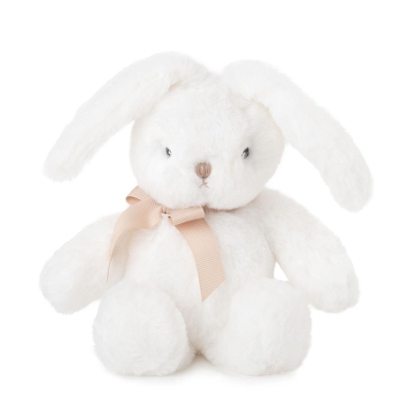 Jucarii de plus - Jucarie din plus - Iepuras alb cu urechi lasate, 18 cm