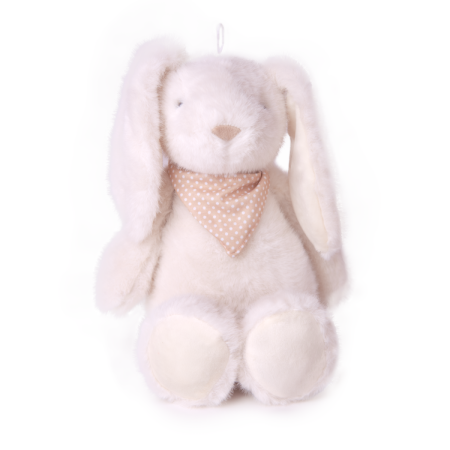 Jucarii de plus - Jucarie din plus - Iepuras cu esarfa, 30 cm