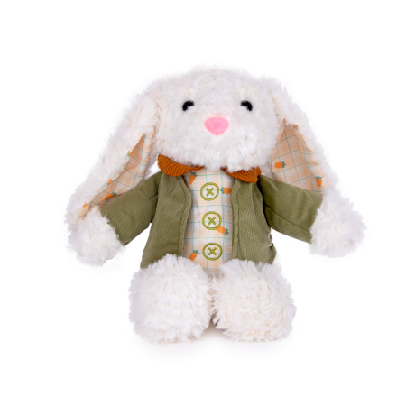 Jucarii de plus - Jucarie din plus -  Iepuras cu hainuta, 25 cm