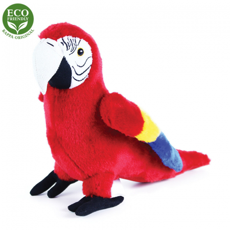 Jucarii de plus - Jucărie din pluș - Papagal roșu, 24 cm